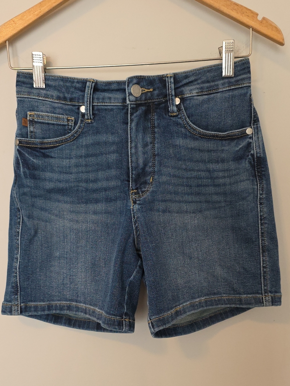 Judy Blue Tummy Control Mid Rise Denim Shorts